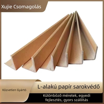 L alakú papír sarokvédő, kraft papír + gézcső, nyomó tengely, Xujie Márka