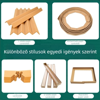Kraft papír körülölelő sarkvédő bútorokhoz — teljes körülölelő sarkvédő; Anyag: kraft papír; Típus: sarkvédő; Testreszabás: elérhető; Logónyomtatás: elérhető