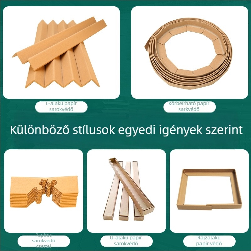 Kraft papír körülölelő sarkvédő bútorokhoz — teljes körülölelő sarkvédő; Anyag: kraft papír; Típus: sarkvédő; Testreszabás: elérhető; Logónyomtatás: elérhető