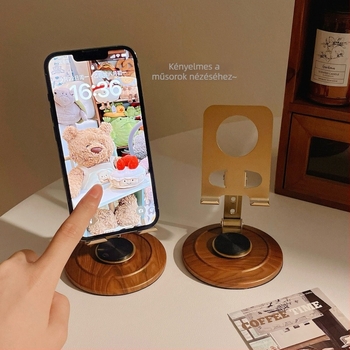 Zheyu univerzális fém telefon-tartó asztali forgó 360°-os, egyszerű stílus