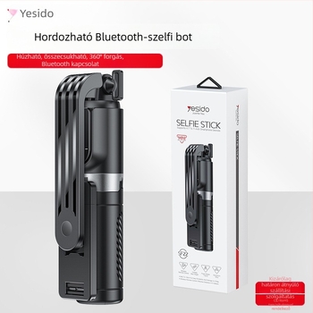 Yesido Szelfibot Tripod rozsdamentes acélból, Bluetooth és távirányító