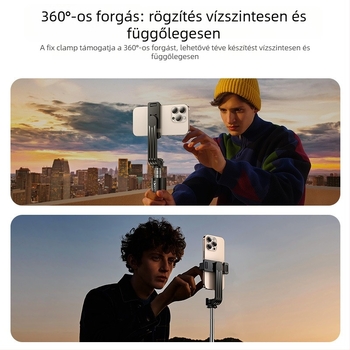 Yesido Szelfibot Tripod rozsdamentes acélból, Bluetooth és távirányító