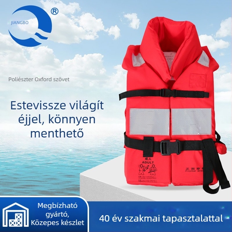 CCS szabványos tengeri életmentő mellény belvízi folyókhoz, nagy úszóerő, modell JHY-IV, felnőtteknek