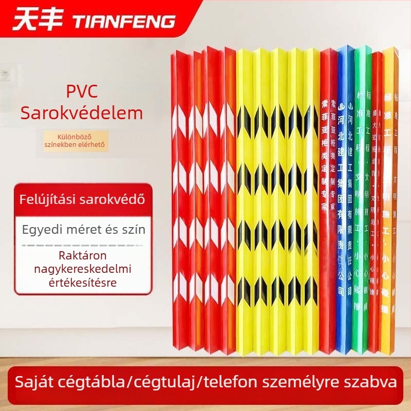 Dekoratív PVC sarokvédő szalag falak és csempe sarkokhoz