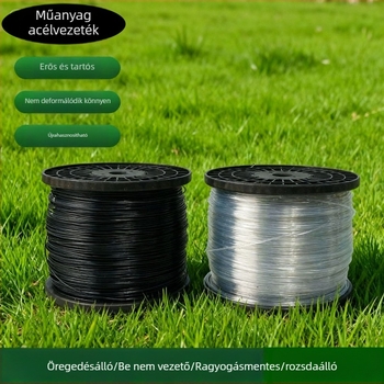 Anrui PET anyagú, műanyag-vas drótos üvegházi szőlő- és növény-támasztó kötél kertekhez és mezőgazdasági ültetésekhez