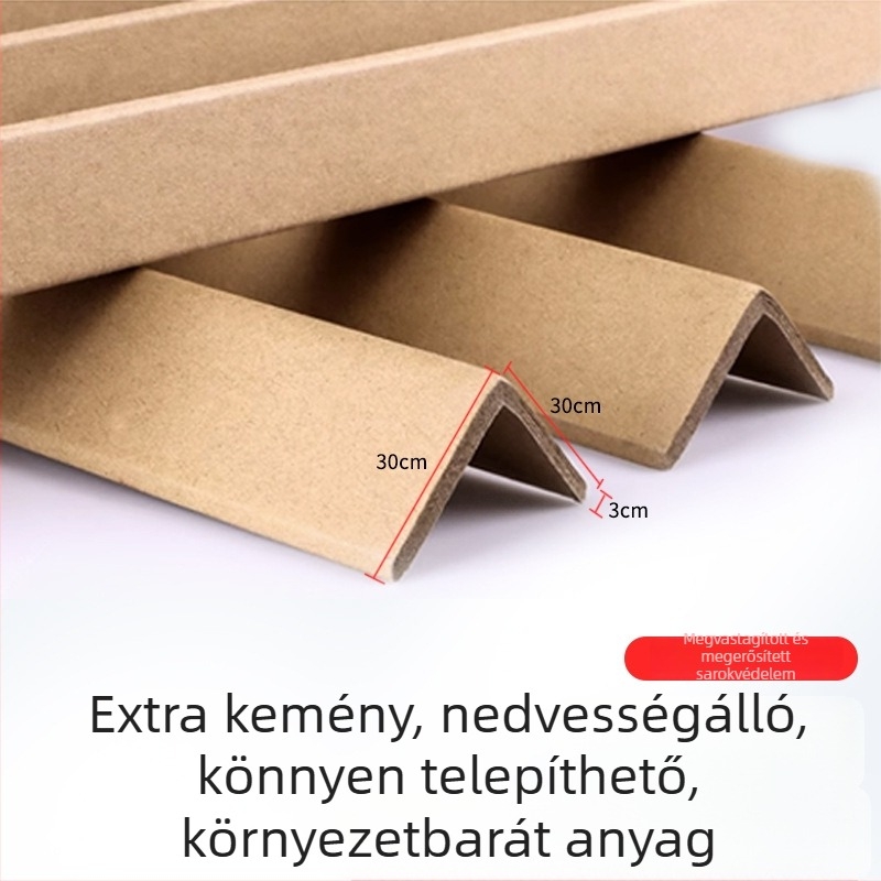 L-alakú papírsarkvédő csomagoláshoz, vastagított és megerősített, ütésálló és csillapító