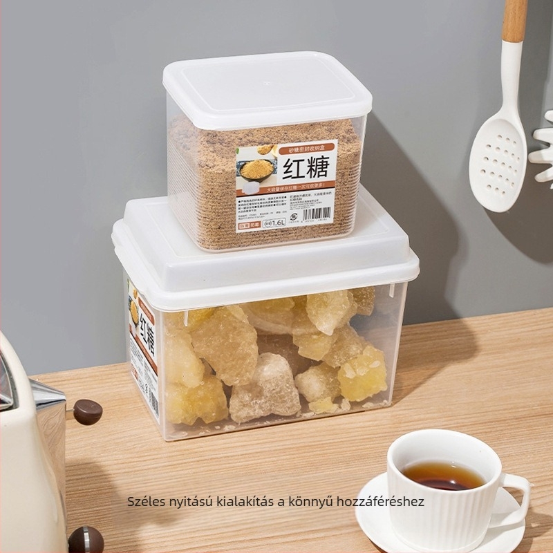 Citron műanyag frissentartó doboz, négyszögletes alak, 2.1–3 L kapacitás, modern minimalista stílus