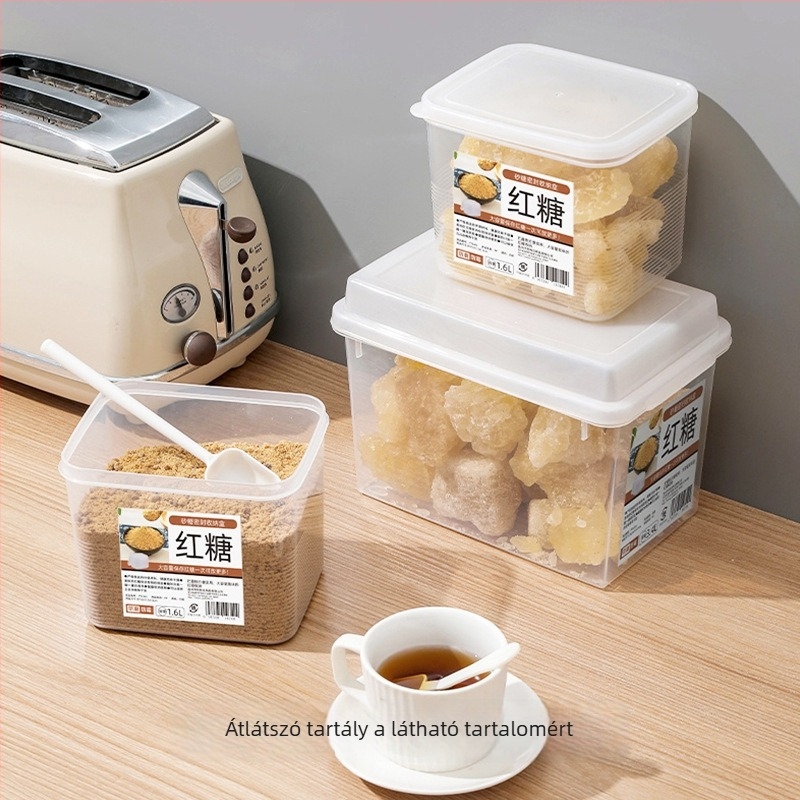 Citron műanyag frissentartó doboz, négyszögletes alak, 2.1–3 L kapacitás, modern minimalista stílus
