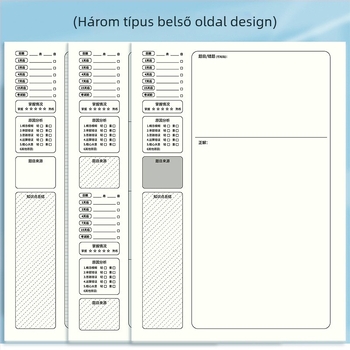 Mingmo Yipin Hibajavító jegyzetfüzet — vezeték nélküli kötés, papír borító, 80 g/m² faalapú papír, kreatív stílus
