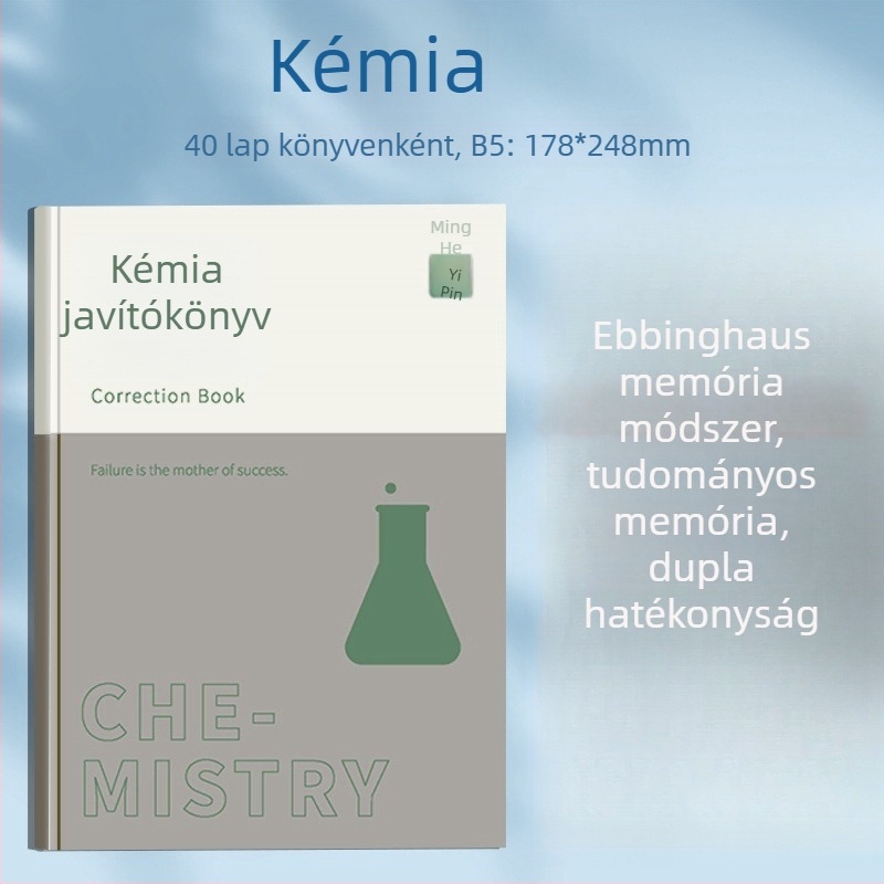 Mingmo Yipin Hibajavító jegyzetfüzet — vezeték nélküli kötés, papír borító, 80 g/m² faalapú papír, kreatív stílus