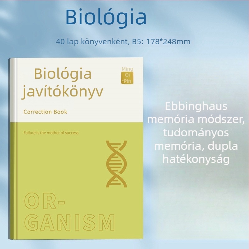 Mingmo Yipin Hibajavító jegyzetfüzet — vezeték nélküli kötés, papír borító, 80 g/m² faalapú papír, kreatív stílus