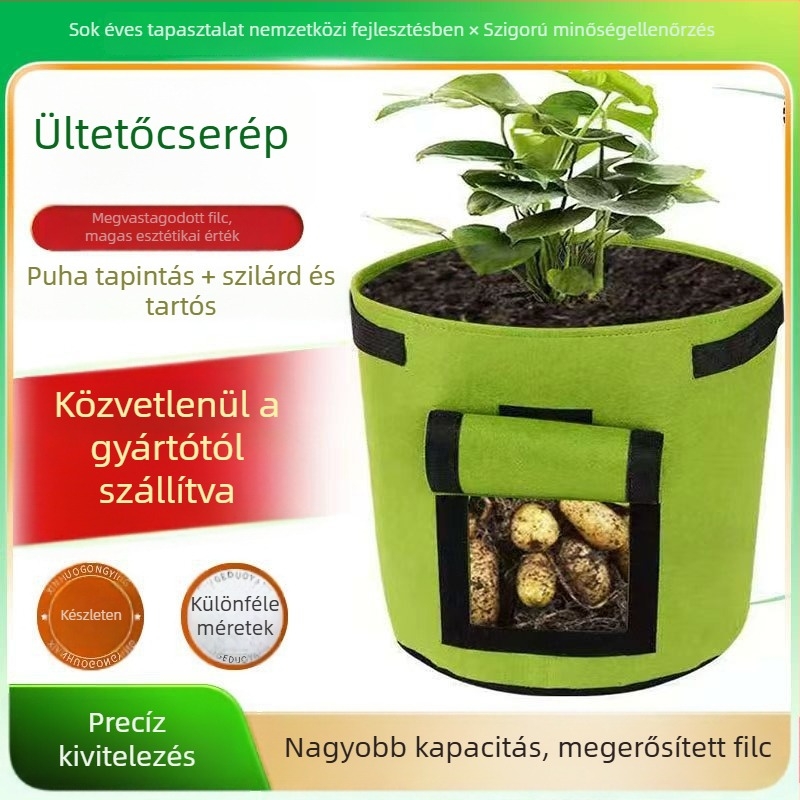 Filc ültető vödör (nem szőtt textilesk; zöldségültetés; engedélyezett magánmárka)