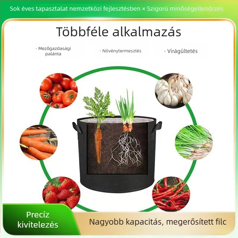 Filc ültető vödör (nem szőtt textilesk; zöldségültetés; engedélyezett magánmárka)