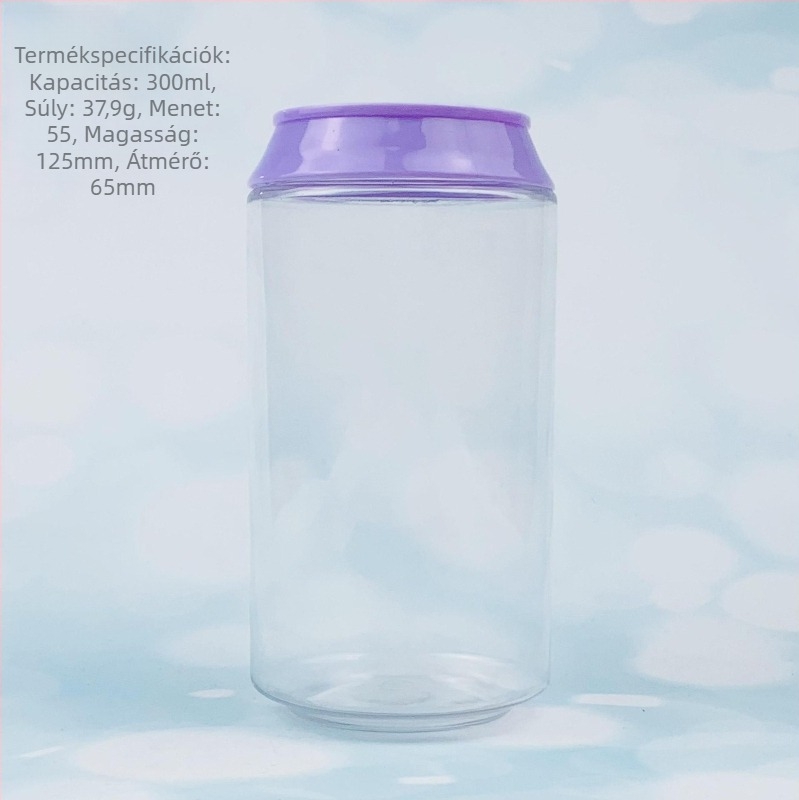 PET 300 ml tárolóüveg csavaros kupakkal, testreszabható, Dongguan, Kína