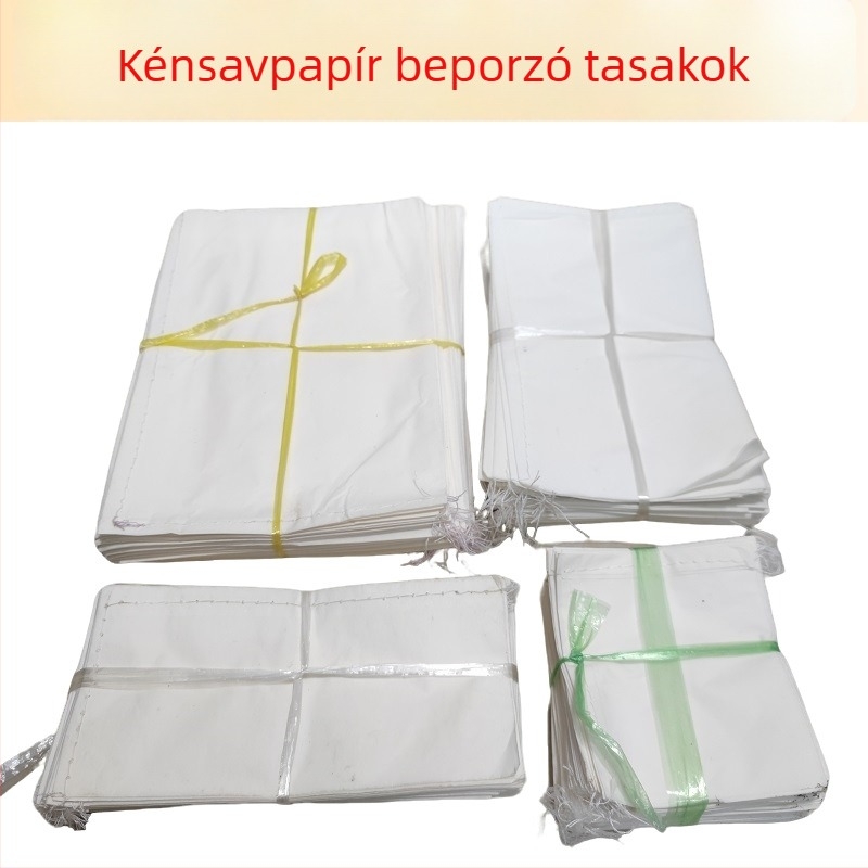 Pergamentpapír hibrid zacskó izolált megtermékenyítéshez varrott szélekkel búza, kukorica, sorgó és rizs számára