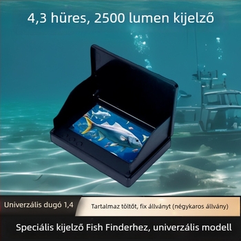 Vizuális horgony-kijelzővel rendelkező halászati sonár (Újratölthető, mélység 0,6–30 m, Fisherman)