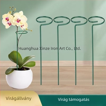 Xinze vasból készült oszlopos növény-támasztó állvány Phalaenopsis orchideák számára, 1 szint