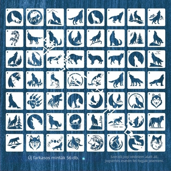 Boten műanyag festő sablon – DIY graffiti, üreges vonal mintázat, karikatúra sablon