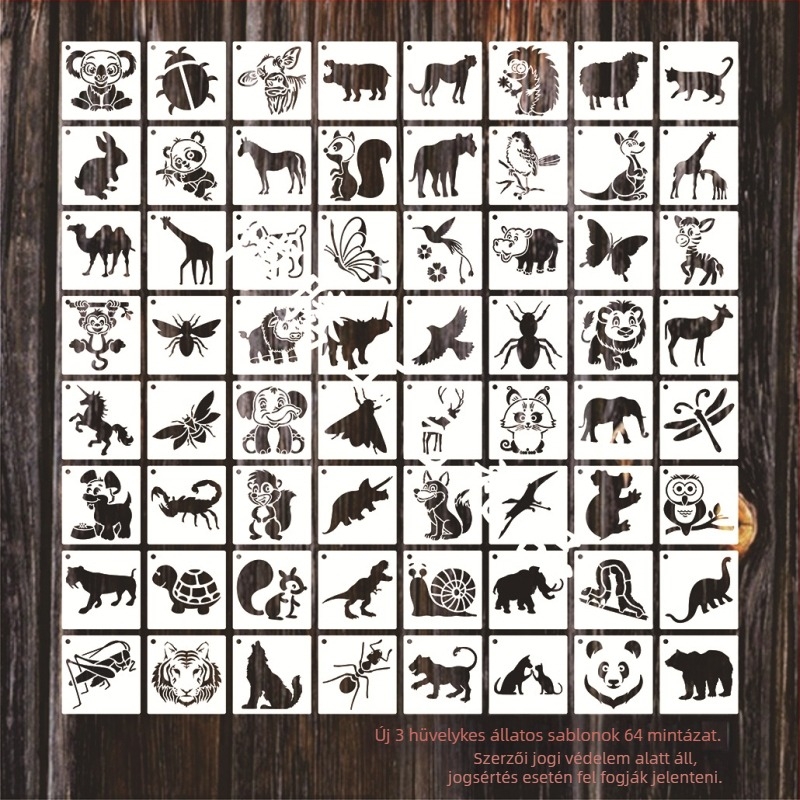 Boten műanyag festő sablon – DIY graffiti, üreges vonal mintázat, karikatúra sablon