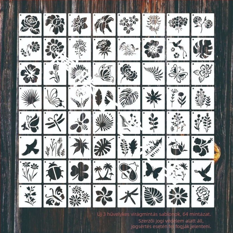 Boten műanyag festő sablon – DIY graffiti, üreges vonal mintázat, karikatúra sablon