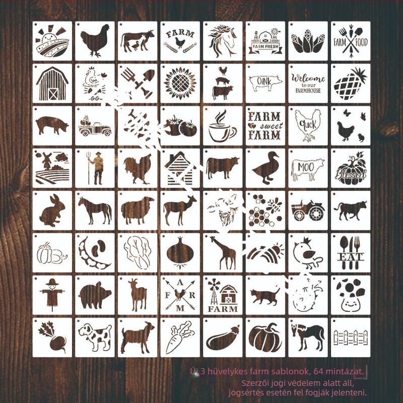 Boten műanyag festő sablon – DIY graffiti, üreges vonal mintázat, karikatúra sablon