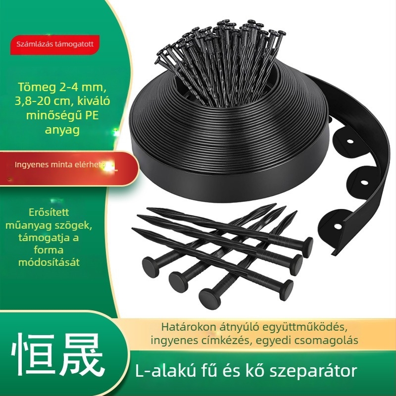 Zöldítésre szolgáló szigetelő szalag – PE anyag, vastagság 2.0–3.8 mm, kert formázásához