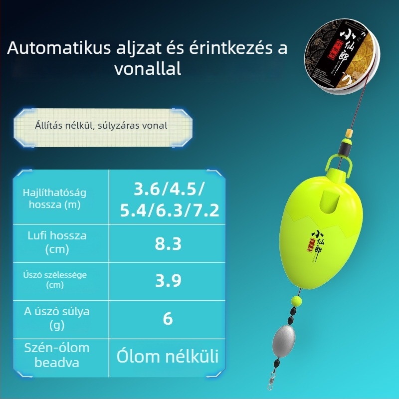 Little Fairy Automatikus Fenékkereső Úszó Készlet - Magas Érzékenység, Kompozit Anyagból