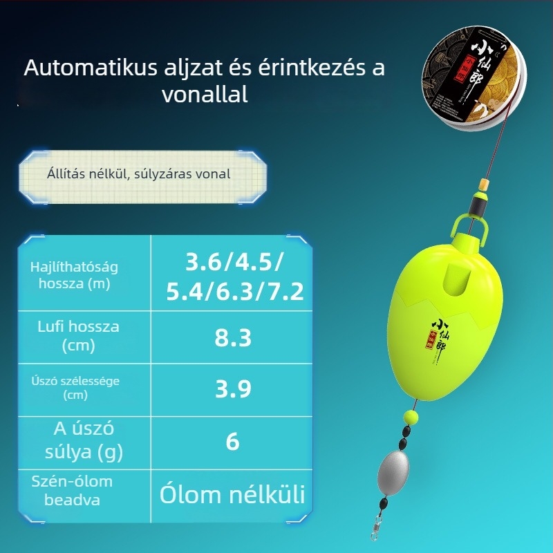 Little Fairy Automatikus Fenékkereső Úszó Készlet - Magas Érzékenység, Kompozit Anyagból