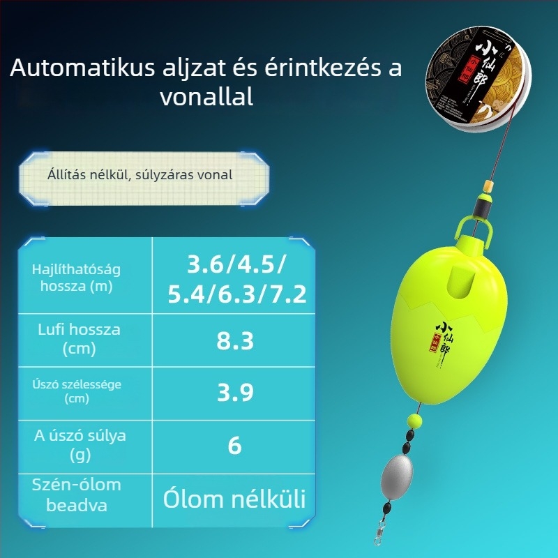 Little Fairy Automatikus Fenékkereső Úszó Készlet - Magas Érzékenység, Kompozit Anyagból