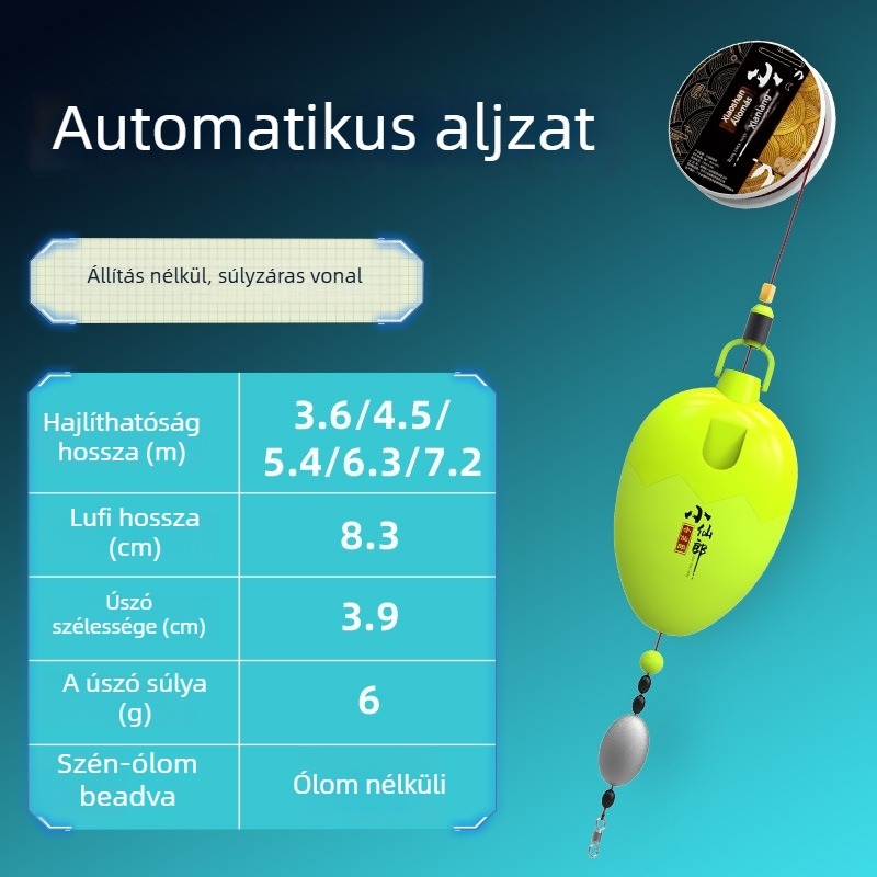 Little Fairy Automatikus Fenékkereső Úszó Készlet - Magas Érzékenység, Kompozit Anyagból