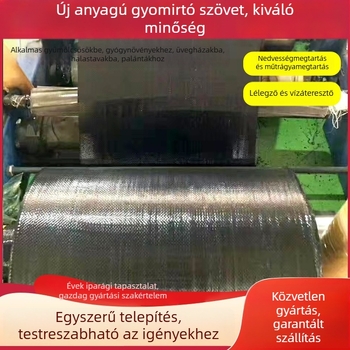 PE gyomvédő szövet ültetvényekhez, gyümölcsfákhoz és citrusokhoz, perforált talajtakaró