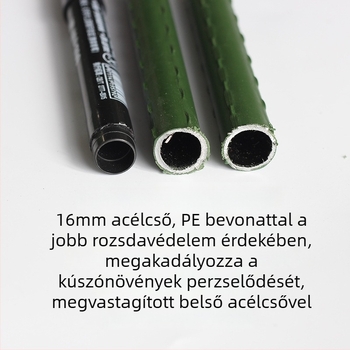 Otthoni kerthez készült kapaszkodó állvány uborkához, babhoz és rózsához, műanyag bevonatú acélcsővel