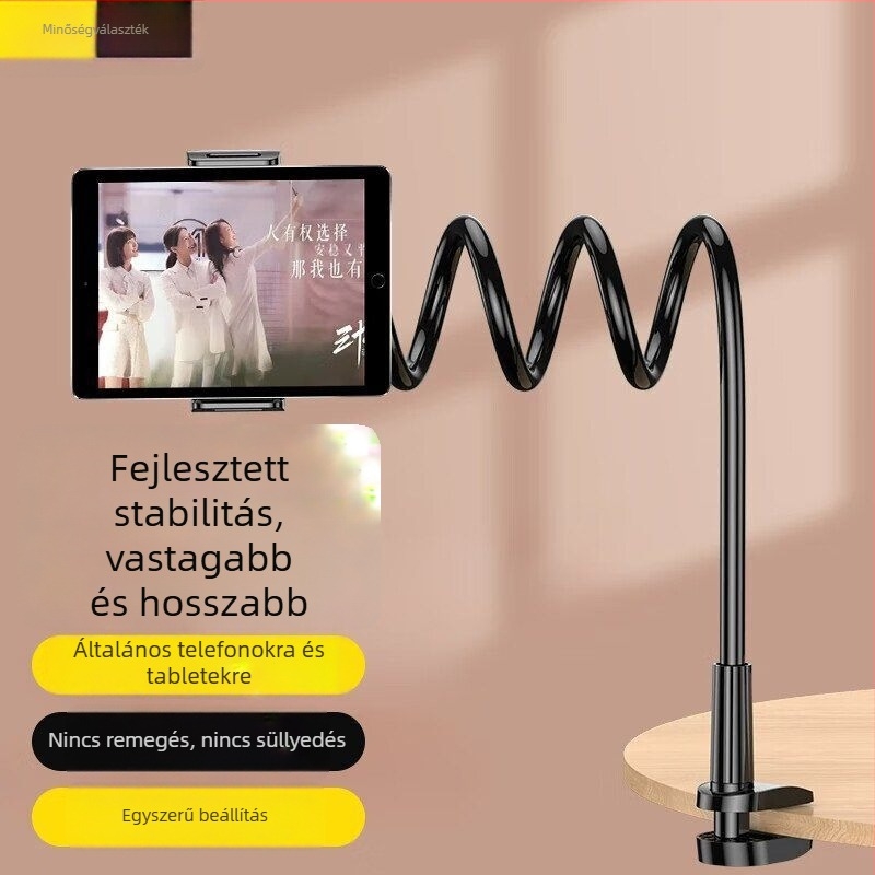 Friendly Lazy Bracket telefon-tartó az ágy melletti TV-nézéshez, univerzális telefonokra és táblagépekre