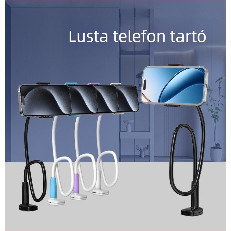 Friendly Lazy Bracket telefon-tartó az ágy melletti TV-nézéshez, univerzális telefonokra és táblagépekre