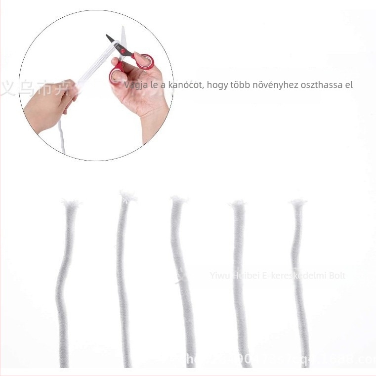 10 m pamut kötél kerthez, nedvszívó, 4 mm hidroponikus kötél, vágásra alkalmas DIY cseréphez