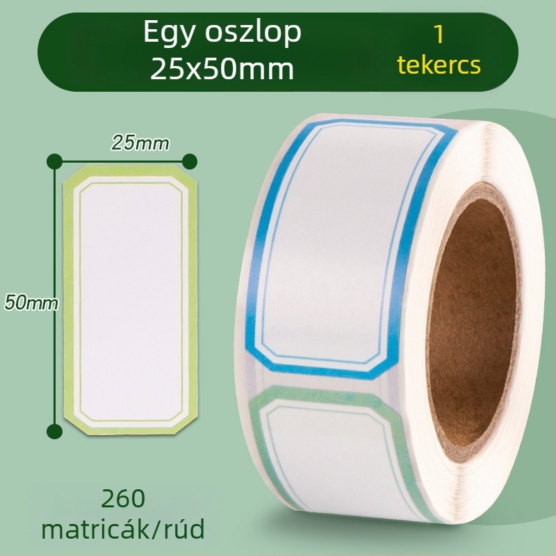 Bedome 2515 öntapadós kézzel írt név címkék, anyag: öntapadós matrica, vízálló tekercs
