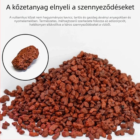 Vulkanikus kő akváriumi dekorációhoz és szűréshez