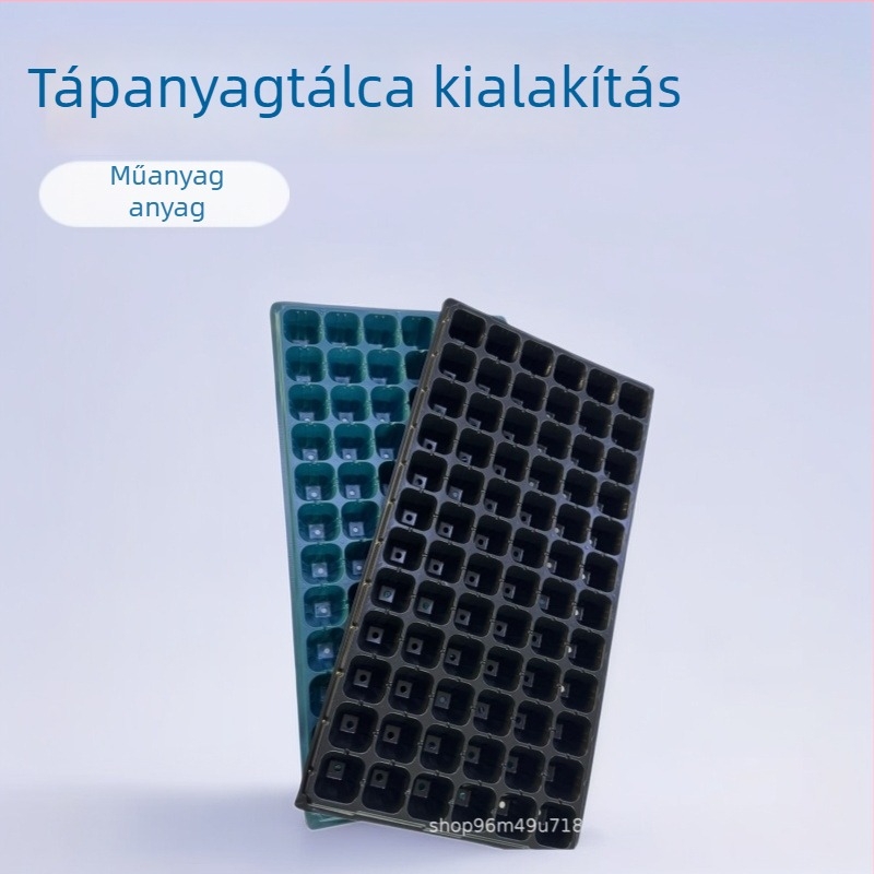 Műanyag palántatálak kertészkedéshez és virágok termesztéséhez
