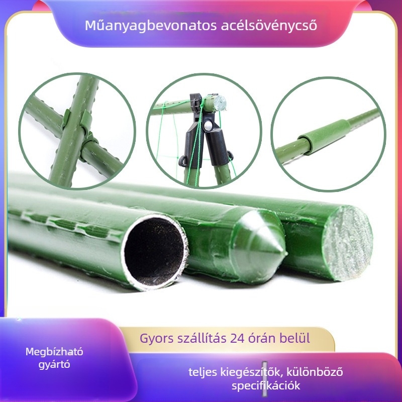 Youqian Plastikkal bevont acélcsőből készült növénytámasz – Kúszó pergola, Anyag: Plastik, Falvastagsága: 0.25–0.6 mm