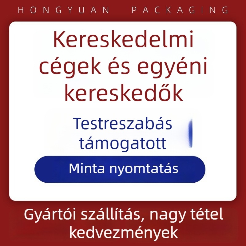 OPP cukorka zacskó aranyos medve designnal, nyomtatott logó, műanyag élelmiszer csomagoló zacskó, forró vágás