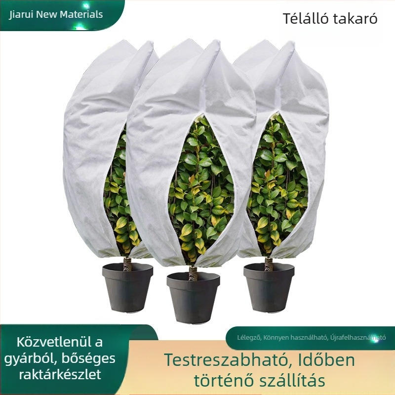 Fehér fagypárkány takaró téli növényekhez, gyümölcsökhöz és zöldségekhez, szélálló, nem szőtt anyagból készült védőfedél