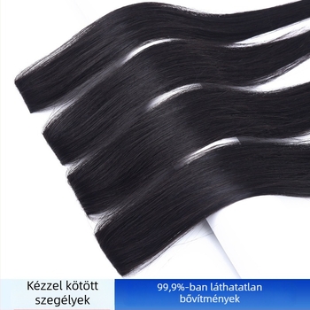 Shang Belle kézzel szőtt egyenes hajú paróka darab — varrat nélküli, emberi haj, festés megengedett, kézzel készített, univerzális illeszkedés