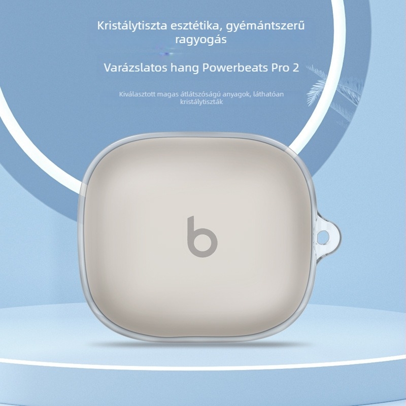 Powerbeats Pro 2 átlátszó TPU tok – Anyag: szilikon és folyékony szilikon, Forma: testreszabott modell, IP‑os, Relief: domborított, Injection molding, 3D relief