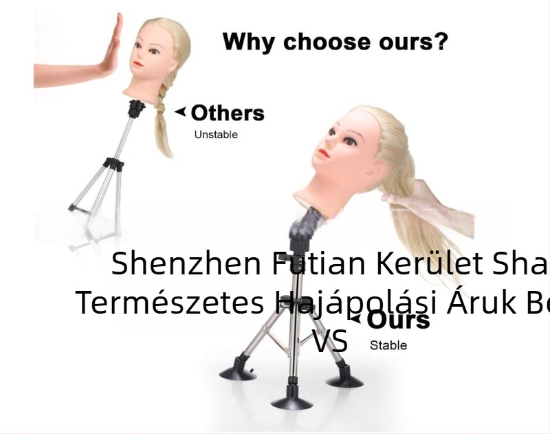 Fodrászati gyakorló fej padlón álló állvány háromszög tartóval, rozsdamentes acélból, modell D002A, mini szívófej