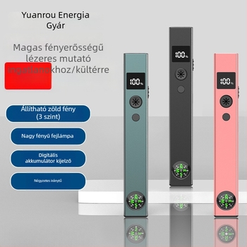 2 in 1 lézerpointer és zseblámpa 3D homokmodellákhoz, nagy teljesítmény, hosszú hatótáv, újratölthető