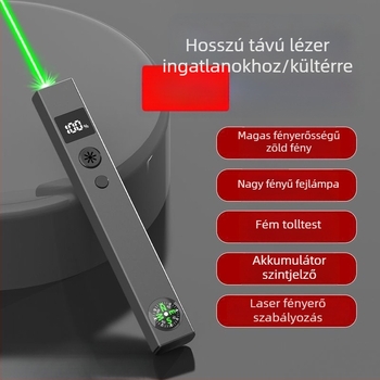 2 in 1 lézerpointer és zseblámpa 3D homokmodellákhoz, nagy teljesítmény, hosszú hatótáv, újratölthető