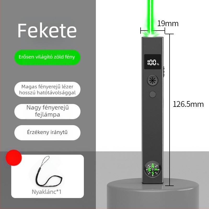 2 in 1 lézerpointer és zseblámpa 3D homokmodellákhoz, nagy teljesítmény, hosszú hatótáv, újratölthető
