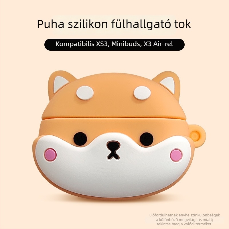 Szilikon fülhallgató tok, puha héj, rajzfilmszerű dizájn, injekciós formázás, univerzális kompatibilitás – Nanwanghuai