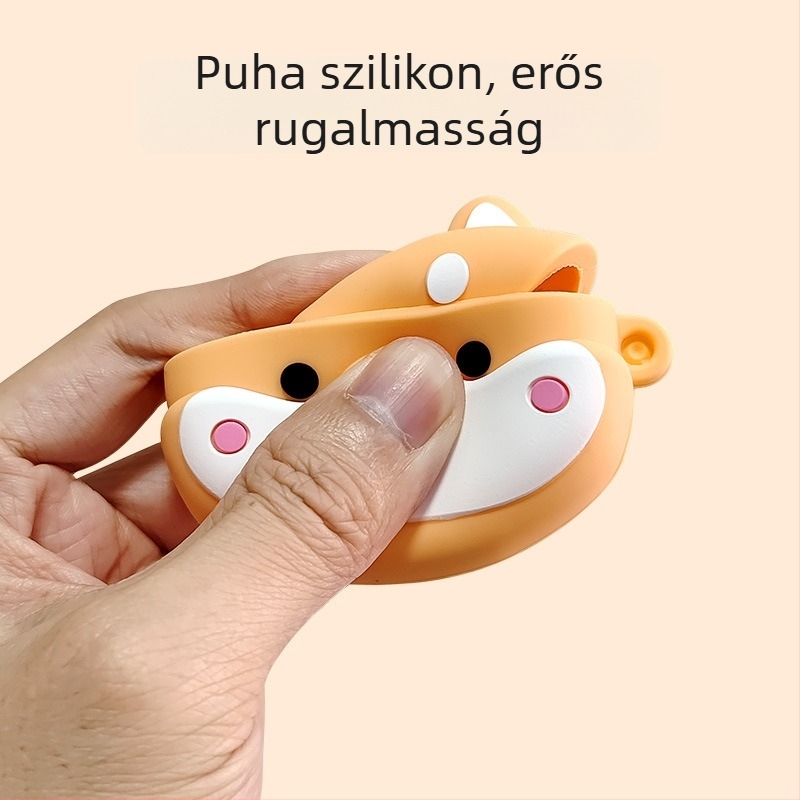 Szilikon fülhallgató tok, puha héj, rajzfilmszerű dizájn, injekciós formázás, univerzális kompatibilitás – Nanwanghuai