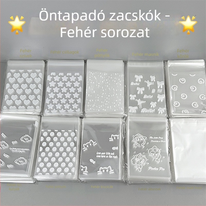 Ziplock táska kártyákhoz és ékszerekhez — átlátszó anyag OPP+PET+CPP, kód F985655m79tm77, kártya- és ékszercsomagoláshoz